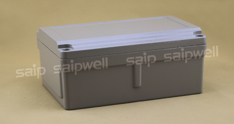 SAIP/SAIPWELL High Quality 220*155*95mm With Mounting Plate Aluminium Waterproof Electrical Die Cast Enclosure with hinged door