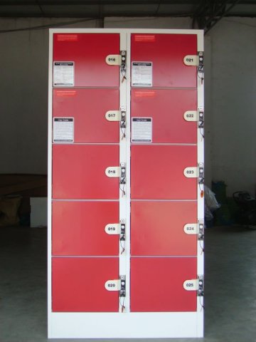 Fashionable design supermarket coin locker