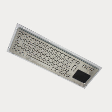 Waterproof Metallic Keyboard with Touch Pad for kiosk