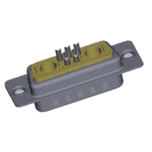 Conector secundario D de alimentación coaxial macho 7W2