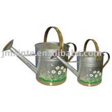 galvanized watering can