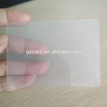 Alibaba Transparent clear blank white plastic card pvc card for UV printer
