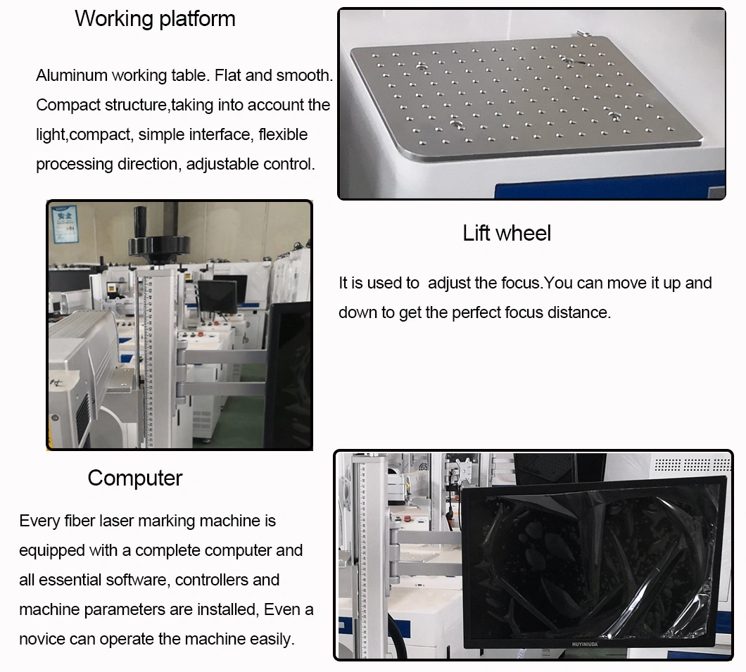 Kh Iron 50W Fiber Laser Machine for Gold Sliver Carbon Steel Depth Engraving