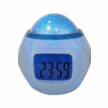 Star Sky Projection LCD Table Alarm Clock with Colors Changing
