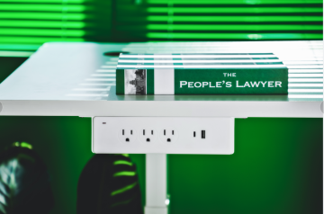 under table mounted power strip