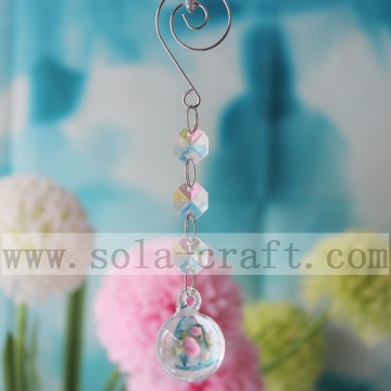 Prix ​​d&#39;usine 15CM clair lustre en cristal pendentif boule de lampe prisme