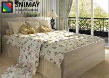 Simple Rustic Contemporary Wooden Beds / White Wood Double