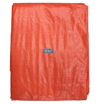 Both Sides Bright Orange Tarpaulin Sheet