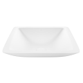 Counter top wash basin WB005 of solid surface-matte white-585x340x120mm