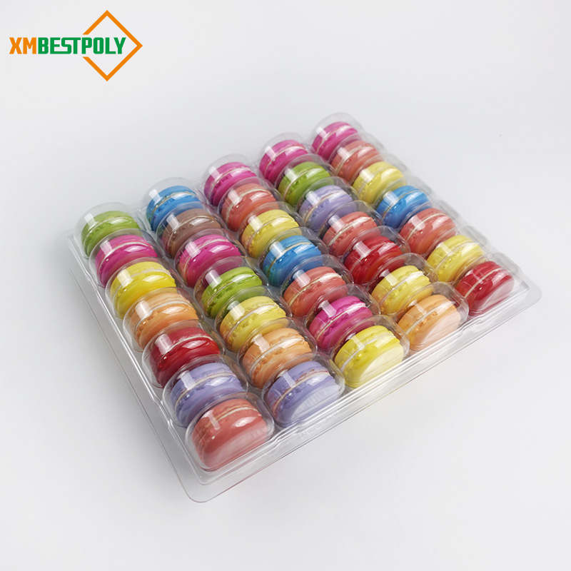 50 Macarons Blister Tray Pack Plastic Tray Packaging