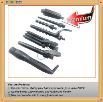 5 in 1 set Professional Hair Curling Iron, Curling Wand set, Spiral Iron, Cone Iron, Tube Iron, Comb Iron, Calabash Iron