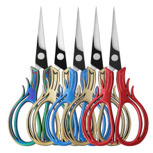 Vintage Flower Embroidery Sewing Scissors - Stainless Steel Tailor Shears