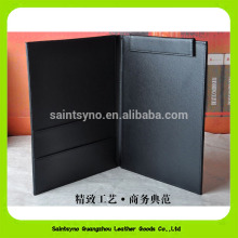 16067 Classical Black meeting A4 leather folder for interview