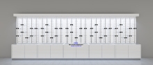 Optical Shop Displays Eyeglass Cabinets With Locking Rods