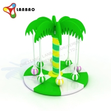 Customized Electric Coconut Tree Turntable Soft Play Game Equipment for Indoor Baby Playgrounds