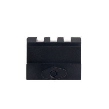 D0015 Short Riser Mount See-Thru 3-Slots Picatinny Rail