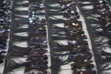 100% Polyester Fringe Sequins Fabric