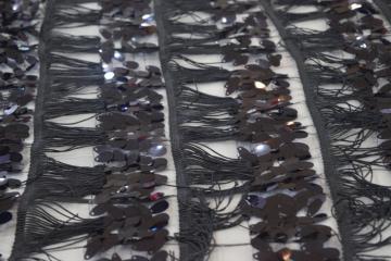 100% Polyester Fringe Sequins Fabric