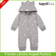 Toddler Baby Boys Warm Hoodie Printing Baby Jumpsuit Kids Bodysuit Outfits Baby Romper