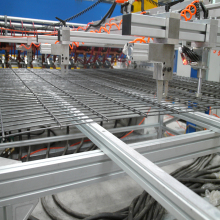 Double wire fence welded mesh welded line