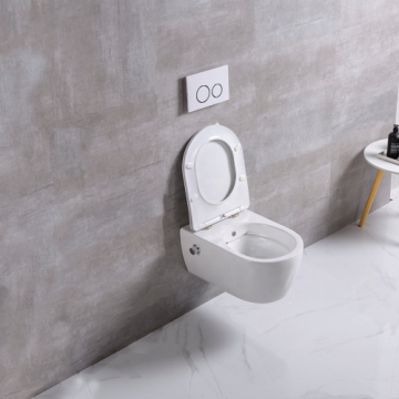 WC sospeso a parete con ugello per clistere bidet