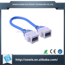 Keystone end USB 3.0 wall mountable cable