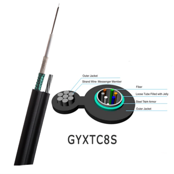 GYXTC8S 6 core optical fibre internet fiber cable
