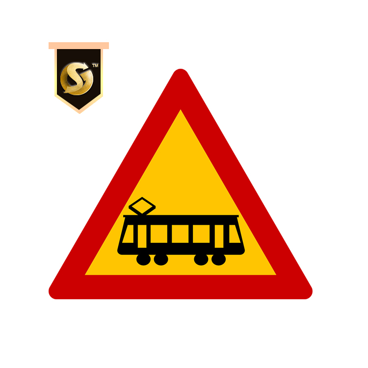 إشارة المرور المخصصة ، لوحة إشارة تحذير الطريق