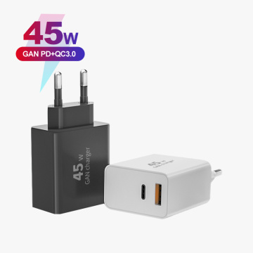 45W Fast Charging QC3.0 PD GAN Laptop Charger