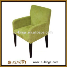 Wooden frame fabric chair for hotel, restaurant