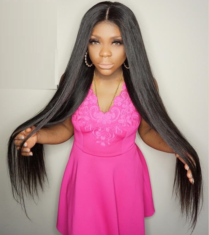 Floor Reaching Extra Super Long 30 32 34 36 38 40 42 Inch Brazilian Hairs Long Length Straight Weave In Stock Sales