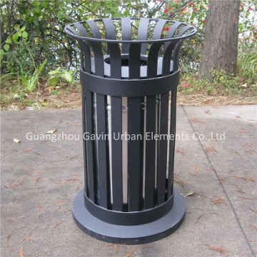 Metal hotel trash can outdoor dustbins for schools