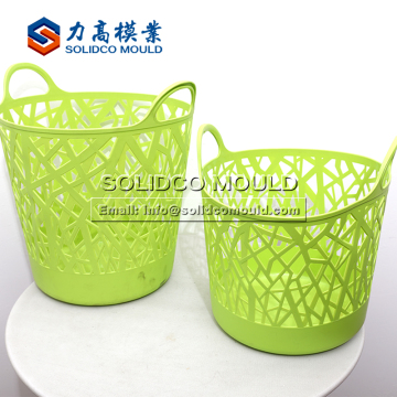 Plastic good quality injection laundry basket mould