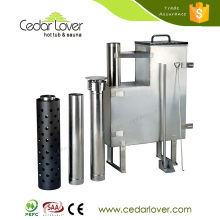 Spot wholesale Cedar wood outdoor spa wood burned barrel