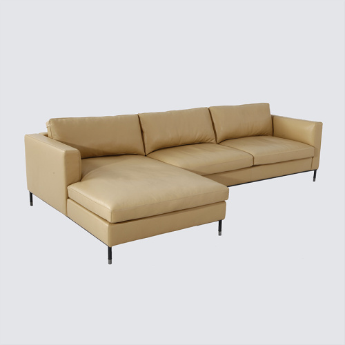 Italian Brown Aniline Leather Larson Sofa