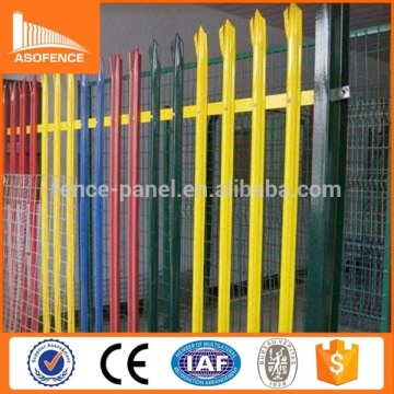 security palisade fence/triple point top galvanized fence/w standard palisade fence panel with best quality