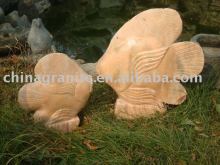 stone carving fish garden fountain