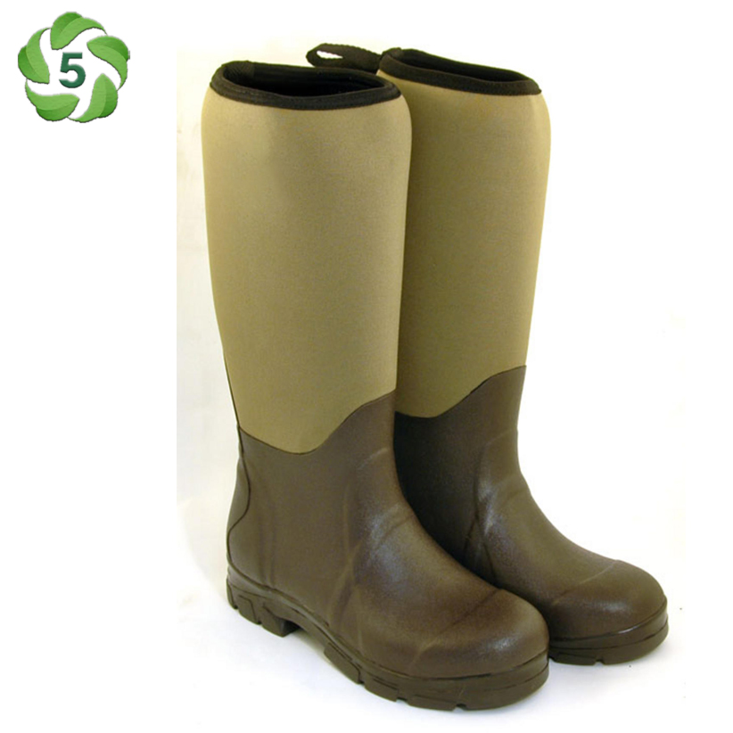 Green Rubber Boots Of 14 Inch High