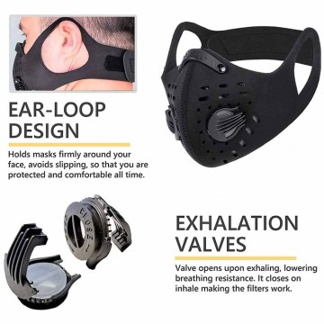 Neoprene Sports Half Carbon Dust Pro Mask