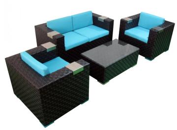 garden furniture outdoor rattan cube sofa set