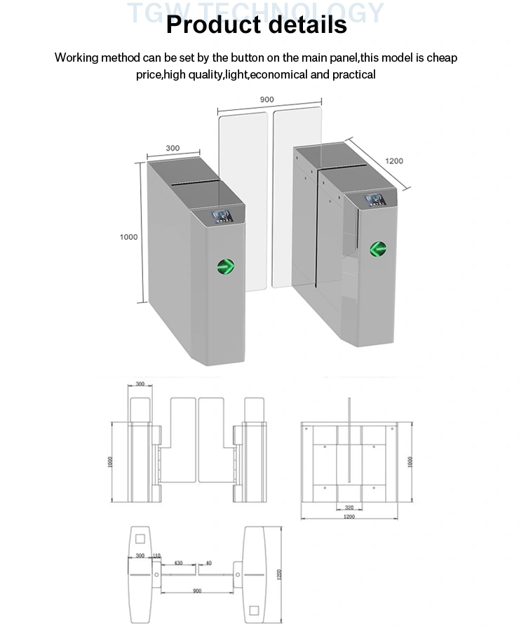 Sliding Turnstile Gate Auto Automatic Sliding Door Tripod Turnstile