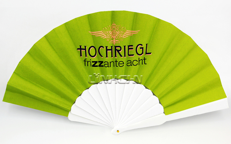 personalized plastic hand-held hand fan for events