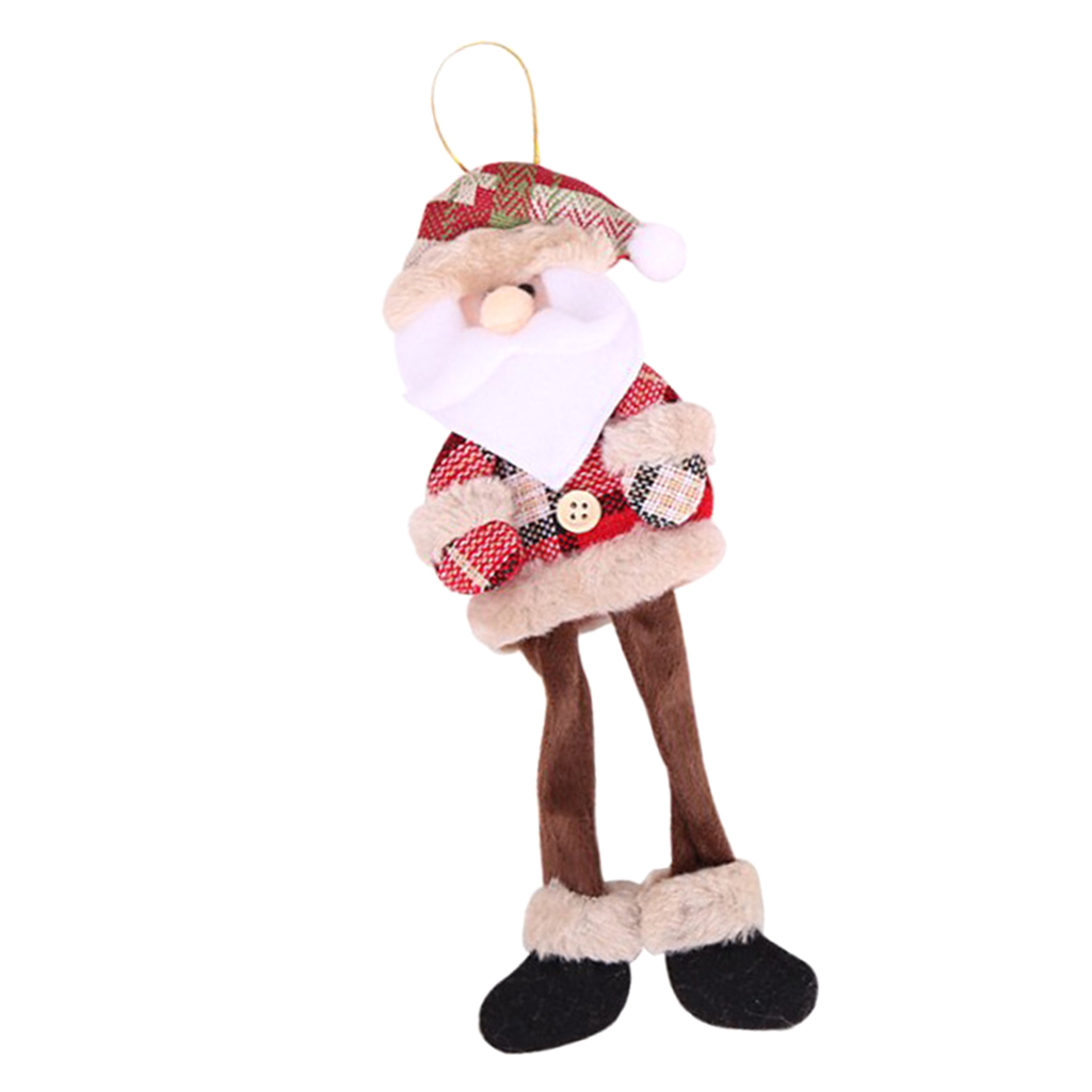 Christmas Tree Plush Doll Long Leg Home Ornaments Decoration Toy Pendants for Bedroom Lliving Room Gift Supplies