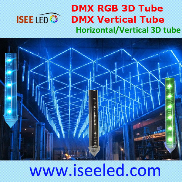 Aktibo ng Madrix Music ang LED RGB DMX Meteor Tubes