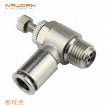 SL Brass Adjustable Pneumatic Proportional Air Speed Control Throttle Valve