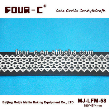 Cake side lace mold,cake side decoration,most popular silicone mat