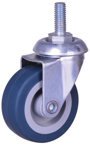 Small size thread stem caster wheels