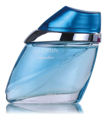 colored glass perfume bottle