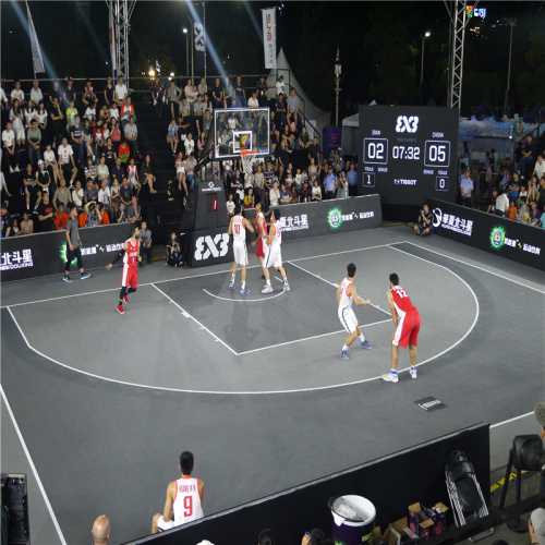 FIBA 3x3 स्वीकृत इनडोर और आउटडोर बास्केटबॉल फर्श अभिजात वर्ग