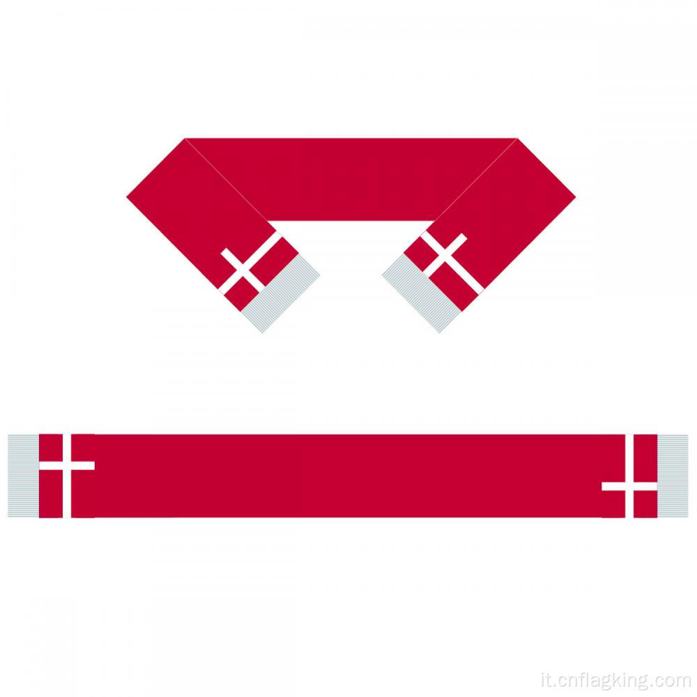 15 * 150 cm Danimarca Sciarpa Sciarpa della squadra di calcio Sciarpa dei tifosi di calcio Sciarpa personalizzata della bandiera del club di calcio